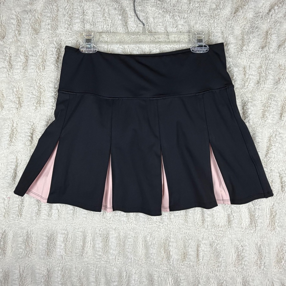 Urban Savage Women Black Pink Pleated Tennis Golf Skort US230 Size L